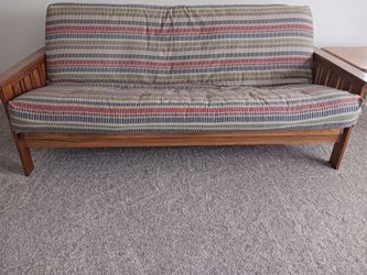 Wooden Frame Futon with Mattress