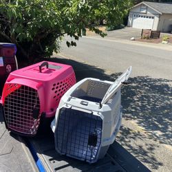 Small Dog Cat Rabbit Bunny Kennel Crate Carrier Like New 24" L by 14” W by 14” H $25 Each