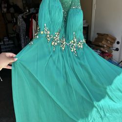 Emerald Color Dress