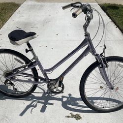 Suede comfy ride bicycle