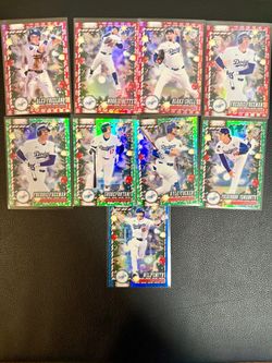 Topps LA Dodgers Holiday Baseball Card Lot (9)