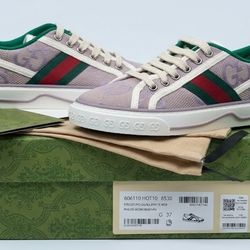 Gucci Tennis 1977 Purple GG Piqué