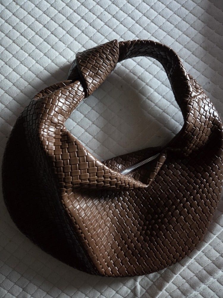 Brown Knotted Purse