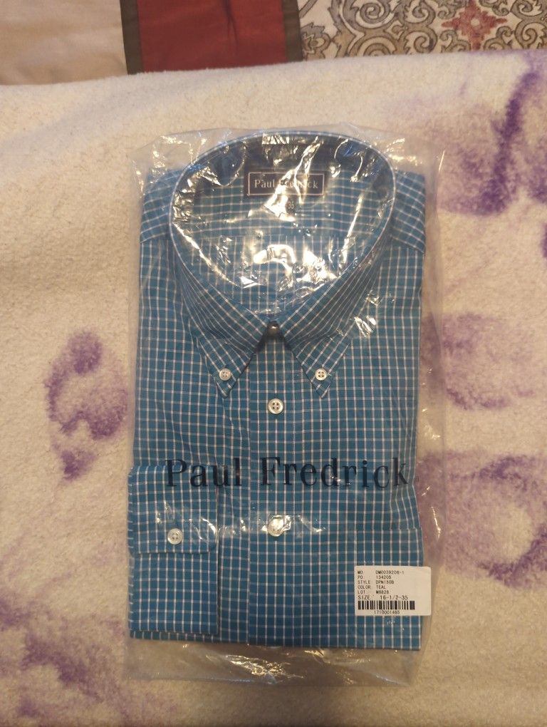 Brand new Paul Frederick Long Sleeve Dress Shirt