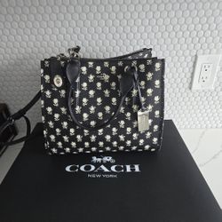 Coach Crosby In Printed Crossgrain Leather