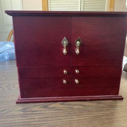 Jewelry Box With Costume Jewelry 