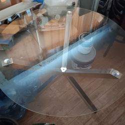TV And Glass Table 