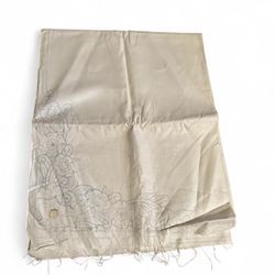 Vintage Linen Table Cloth for Embroidery Craft Cream Color 72” x90”