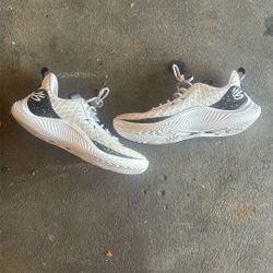 White Curry Basketball Shoes