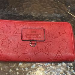 Vintage Red Leather Juicy Couture Wallet