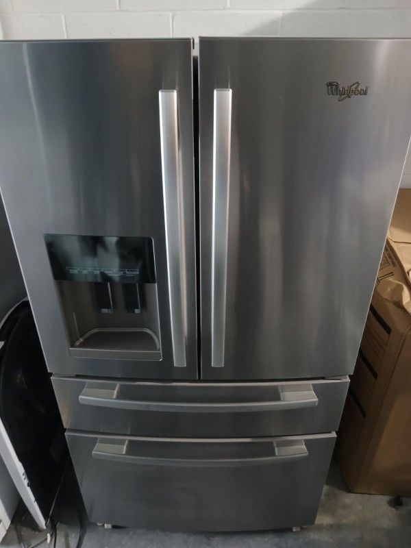 WHIRLPOOL STAINLESS STEEL FRENCH DOOR FRIDGE 
