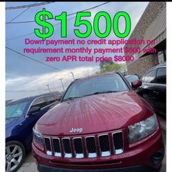 2014 Jeep  Compass  No Credit Application No Requirement
