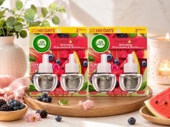 Air Wick Essential Oils Refreshing Watermelon & Berries Scented Oil Refills