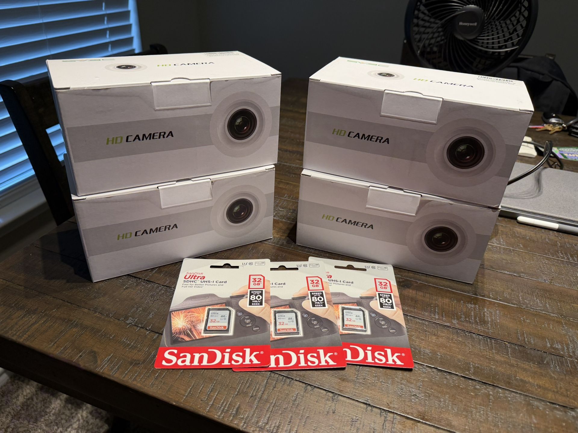 Security Cameras Brand New W/ SD Cards