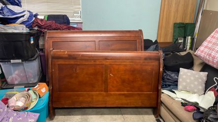 Queen bed frame wood