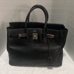Black Leather HandBag