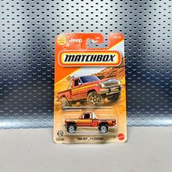 Matchbox 1980 Jeep J10 Step-Side Red 1:64 Scale Die-cast Pickup Truck