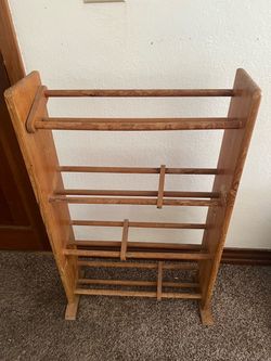 Wooden Quilt Blanket Rack Stand
