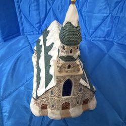 Vintage Christmas Village Church Figurine