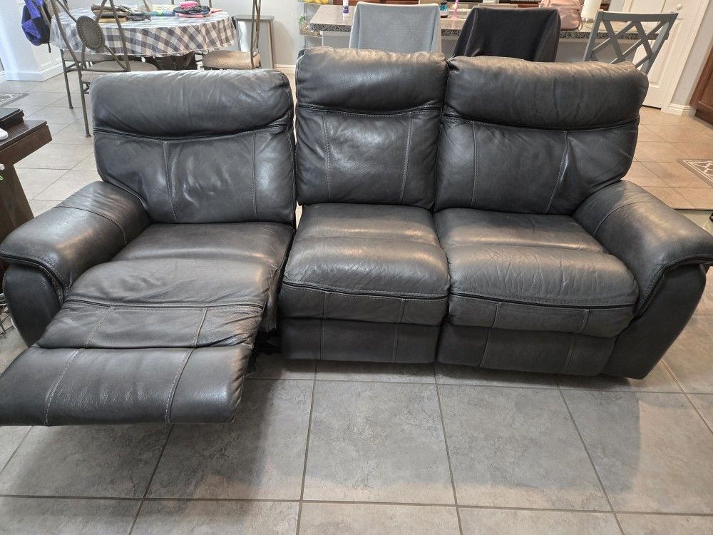 Two Leather Couches