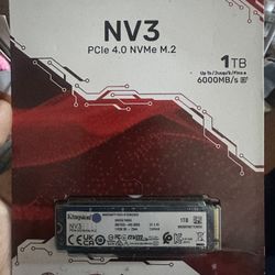 Kingston NV3 1TB PCIe 4.0 NVMe M.2 SSD – Brand New Sealed