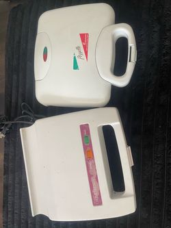 Lot of 2 Toastmaster Pizzelle Baker + HomeTrends Sandwich Toaster TESTED WORKS