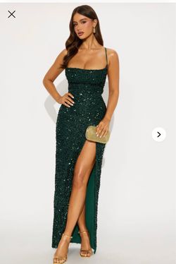 Emerald sequin Dress
