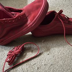 Vans off The Wall Red Size 8.5