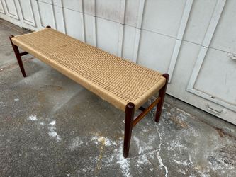 Danish paper cord style bench
