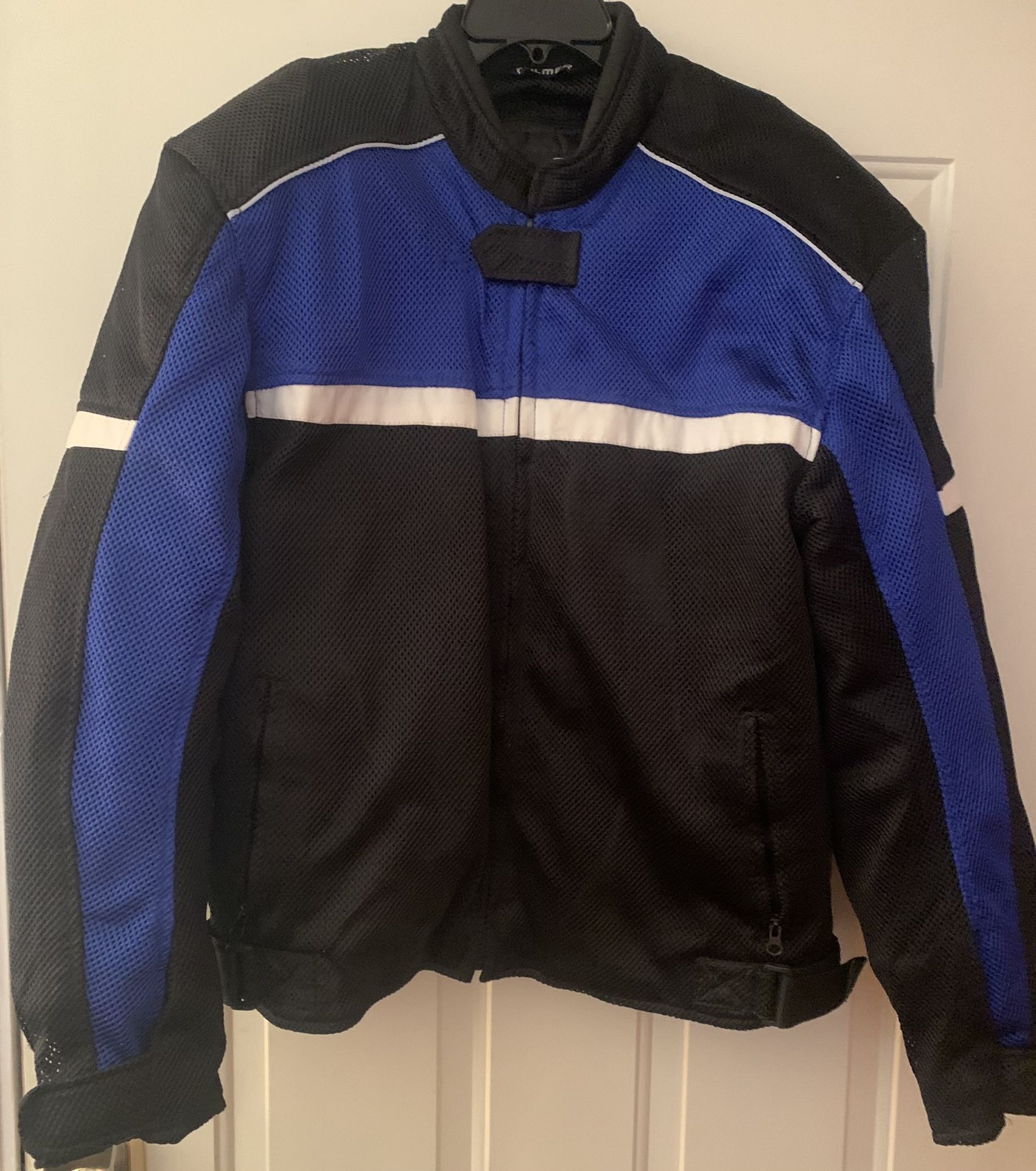 Blue And Black Riding Jacket 