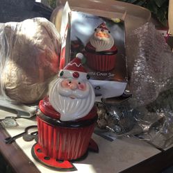 Santa Cover Jar.