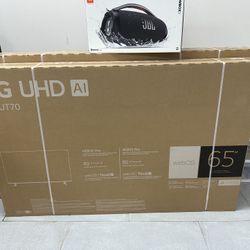 LG 65” 4K TV Brand New! Finance For $50 Down Payment!!