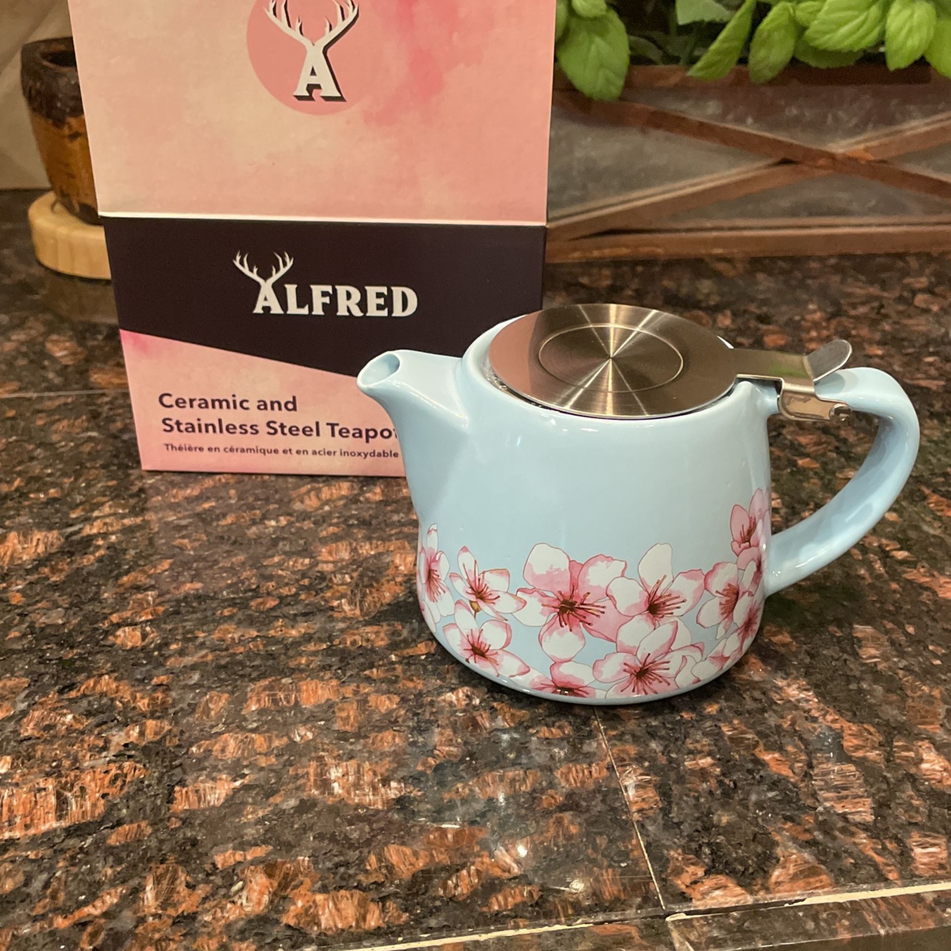 Alfred Ceramic Floral Design Tea Pot