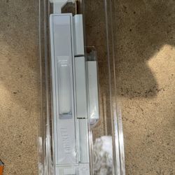 CAL Double Bolt Lock Sliding Glass Door Lock White Finish