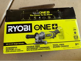Ryobi 18V 4-1/2” Angle grinder