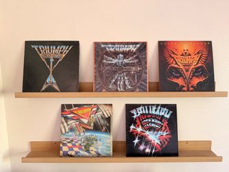 Vintage Triumph Vinyl Record Lot – 5 LPs – 70s/80s Hard Rock