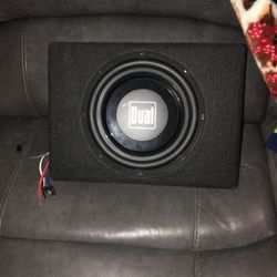 Dual 10 Inch Speaker With Built In Amp