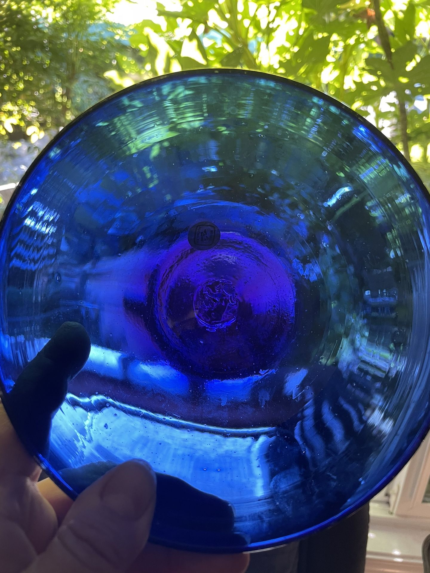 Beautiful Hand Made /blown Small Cobalt Blue Glass Bowl 🥣