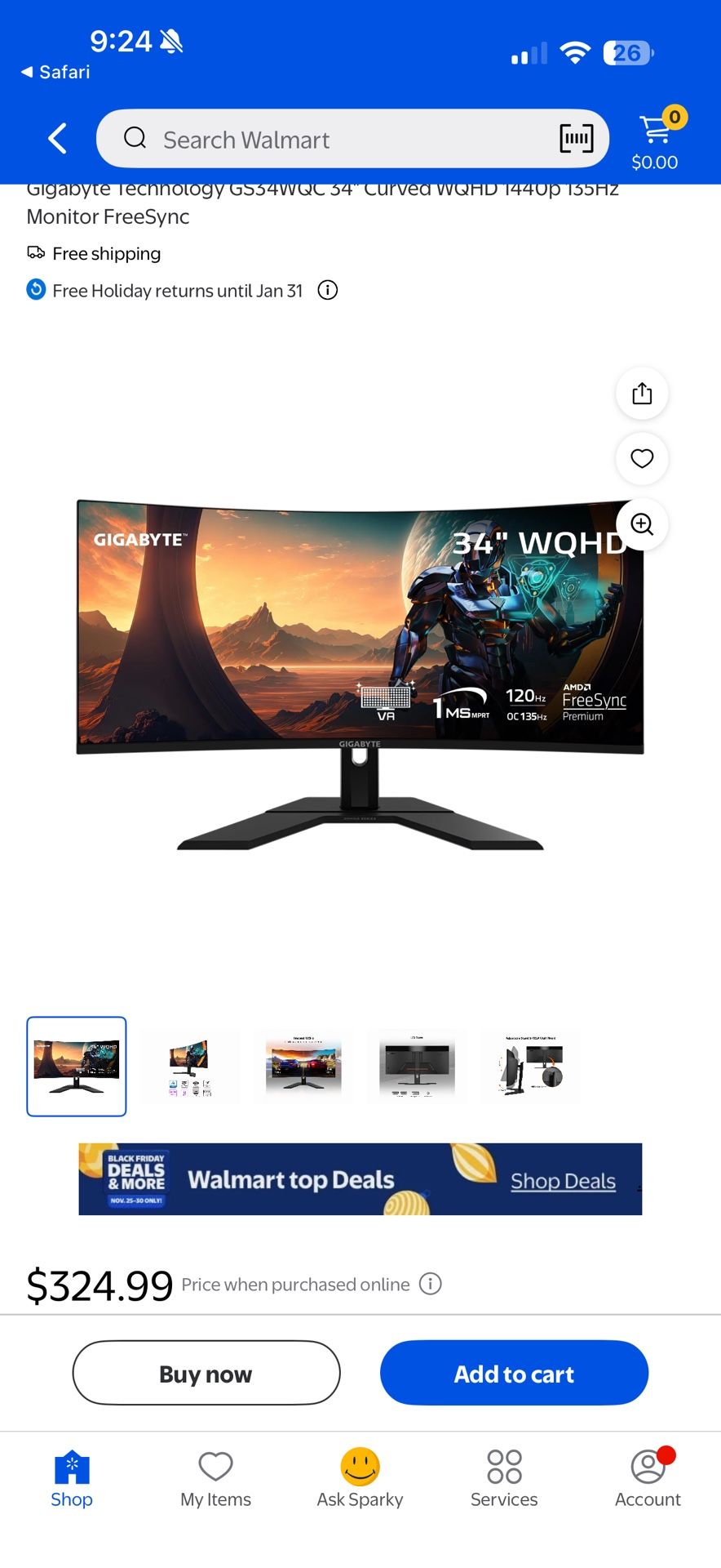 34” Curved Monitor