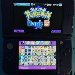 Nintendo New 3DS XL Blue 64 GB SD Card Pokemon, Mario, Sonic
