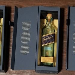 Original Johnnie Walker Blue Label Case Collectibles