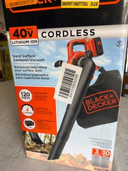 Black & Decker 40V Sweeper/Vacuum with Battery