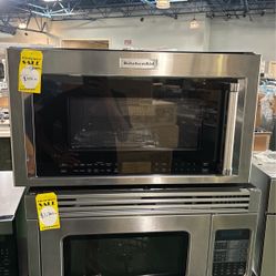 KitchenAid - 30” 1.9 Cu. Ft. Convection Over-the-Range Microwave with Sensor Cooking - Stainless Steel