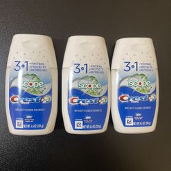 3pack Crest Complete Multi-Benefit Tartar Control Whitening + Scope Toothpaste Liquid Gel Minty Fresh - 4.6 oz