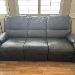 Leather Living Room Set W/ End Table