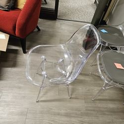 4 Lucite Chairs