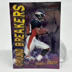 Terrell Davis 2000 Bowman Chrome Ground Breakers Insert Card #GB10