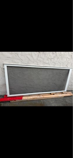 White Aluminum Window Screen Frame