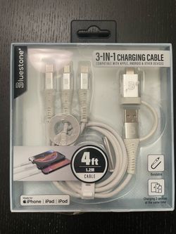 🔌⚡ BLUESTONE 3-IN-1 CHARGING CABLE — $8 ⚡🔌