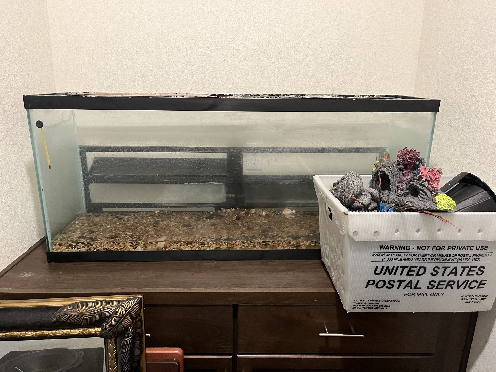 55 Gallon Glass Fish Tank 